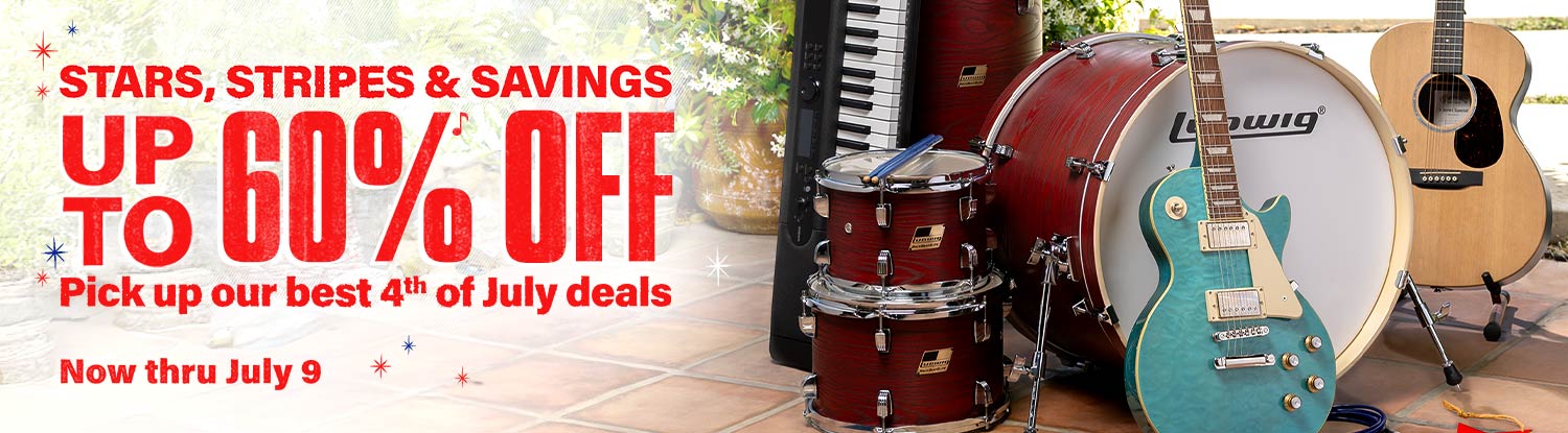 Stars, Stripes, and Savings. Up to 60 percent off. Pick up our best fourth of July deals. Now thru July 9.